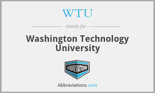 WTU - Washington Technology University