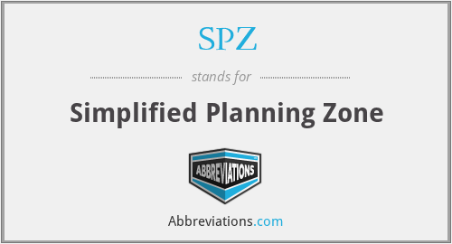 SPZ - Simplified Planning Zone