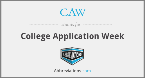 CAW - College Application Week