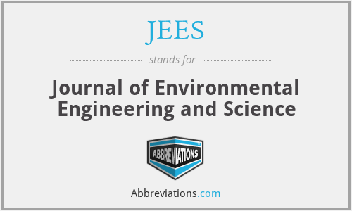 JEES - Journal of Environmental Engineering and Science