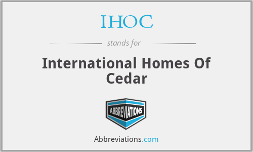 IHOC - International Homes Of Cedar