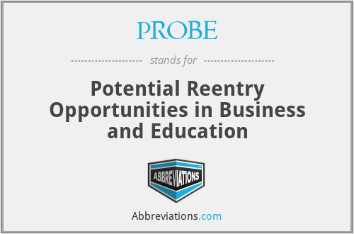 PROBE - Potential Reentry Opportunities in Business and Education