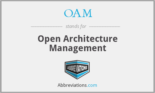 OAM - Open Architecture Management