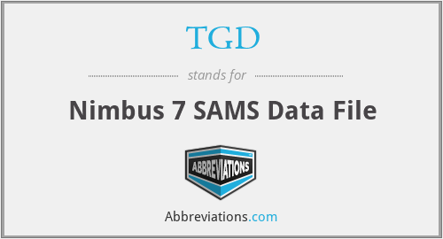TGD - Nimbus 7 SAMS Data File
