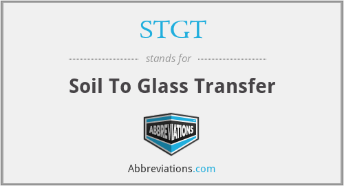 STGT - Soil To Glass Transfer