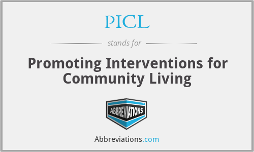PICL - Promoting Interventions for Community Living