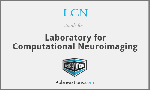LCN - Laboratory for Computational Neuroimaging