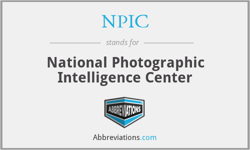 NPIC - National Photographic Intelligence Center