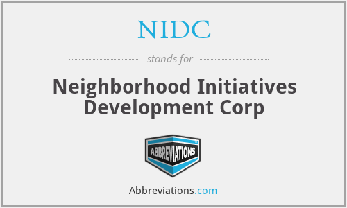 NIDC - Neighborhood Initiatives Development Corp