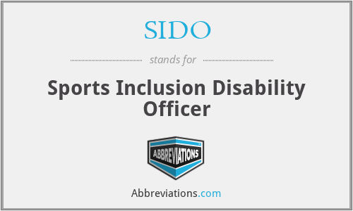 SIDO - Sports Inclusion Disability Officer