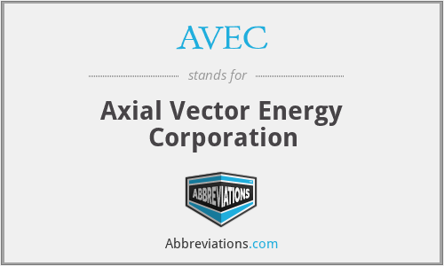 AVEC - Axial Vector Energy Corporation