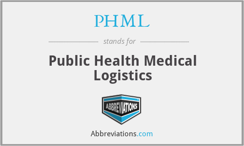 PHML - Public Health Medical Logistics