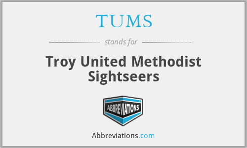 TUMS - Troy United Methodist Sightseers