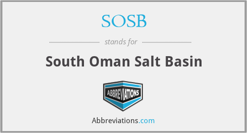 SOSB - South Oman Salt Basin