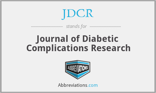 JDCR - Journal of Diabetic Complications Research