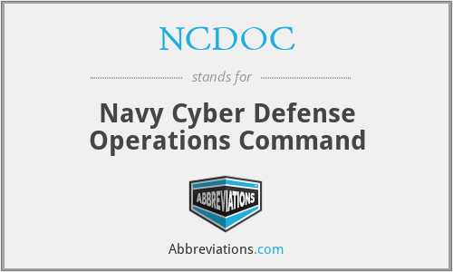 NCDOC - Navy Cyber Defense Operations Command