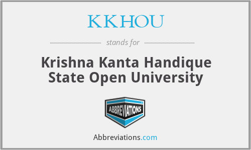 KKHOU - Krishna Kanta Handique State Open University