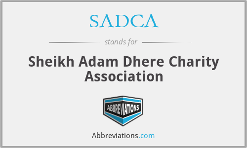SADCA - Sheikh Adam Dhere Charity Association