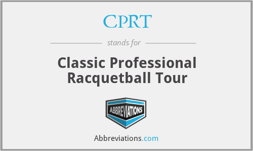 CPRT - Classic Professional Racquetball Tour