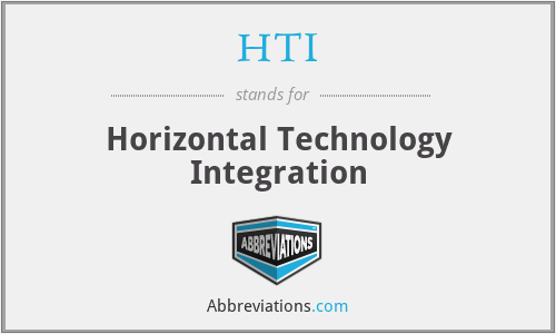 HTI - Horizontal Technology Integration