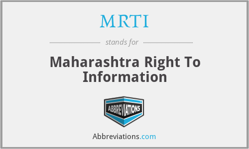 MRTI - Maharashtra Right To Information
