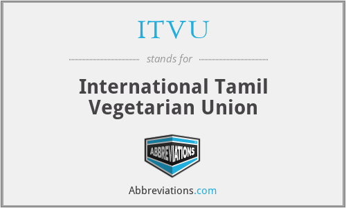 ITVU - International Tamil Vegetarian Union