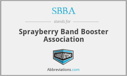 SBBA - Sprayberry Band Booster Association