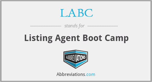 LABC - Listing Agent Boot Camp