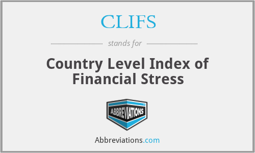 CLIFS - Country Level Index of Financial Stress