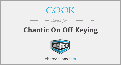 COOK - Chaotic On Off Keying