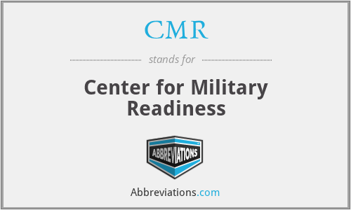 CMR - Center for Military Readiness