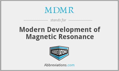 MDMR - Modern Development of Magnetic Resonance