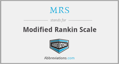 MRS - Modified Rankin Scale