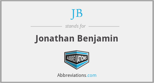 JB - Jonathan Benjamin