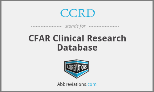 CCRD - CFAR Clinical Research Database