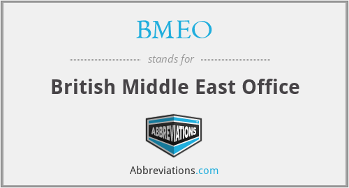 BMEO - British Middle East Office