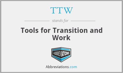 TTW - Tools for Transition and Work
