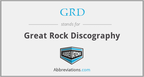 GRD - Great Rock Discography