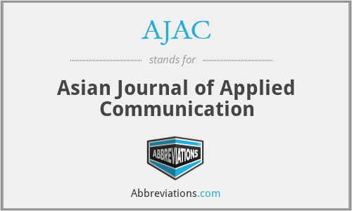 AJAC - Asian Journal of Applied Communication