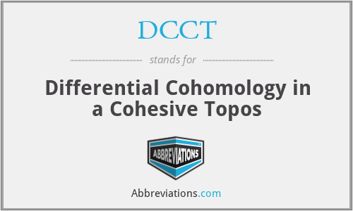 DCCT - Differential Cohomology in a Cohesive Topos