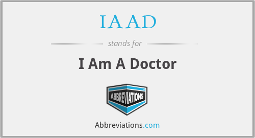 IAAD - I Am A Doctor