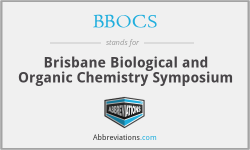 BBOCS - Brisbane Biological and Organic Chemistry Symposium