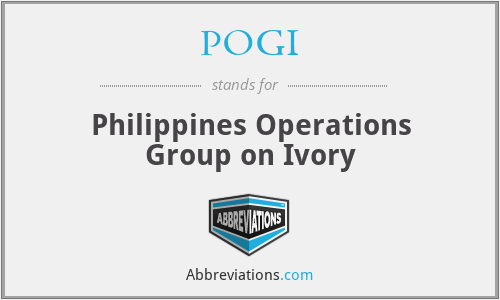POGI - Philippines Operations Group on Ivory