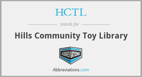 HCTL - Hills Community Toy Library