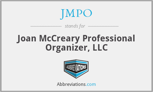 JMPO - Joan McCreary Professional Organizer, LLC