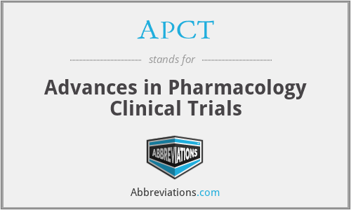 APCT - Advances in Pharmacology Clinical Trials