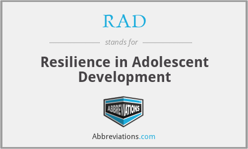 RAD - Resilience in Adolescent Development