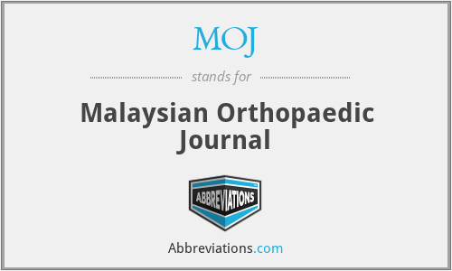 MOJ - Malaysian Orthopaedic Journal