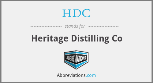 HDC - Heritage Distilling Co