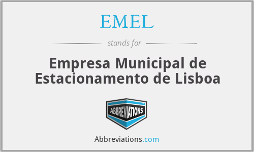 EMEL - Empresa Municipal de Estacionamento de Lisboa
